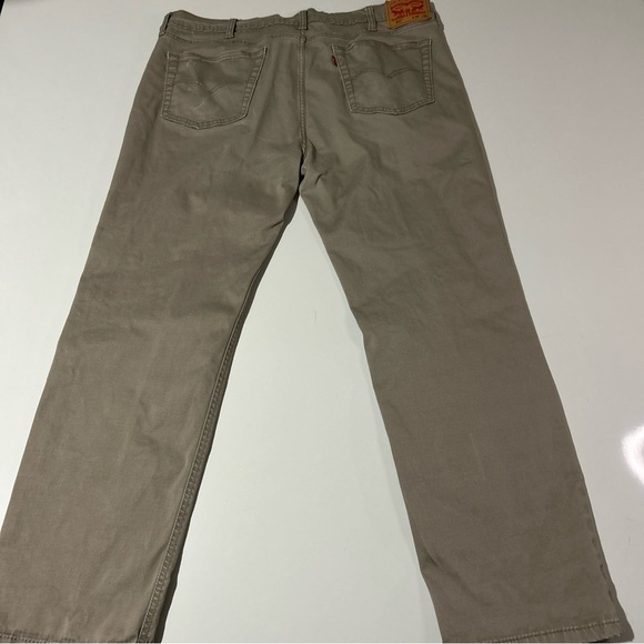 Levi’s 540 Jeans Men’s 40/32 Beige Tapered Leg Mid Rise Casual Stretch Comfort - Picture 4 of 16